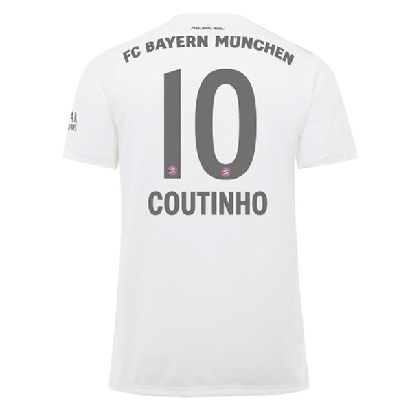 Camiseta Bayern Munich NO.10 Coutinho Replica Segunda Ropa 2019/20 Blanco